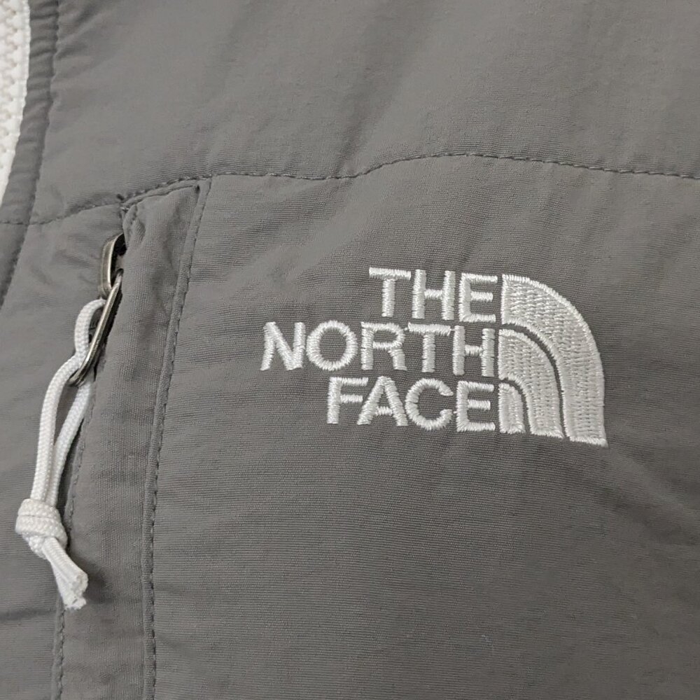 The North Face Women's S Fleece Jacket Full Zip Mock Neck Outdoor Polartech Gray - Picture 4 of 12